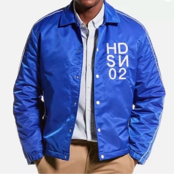 Hudson Water Repellent Insulated Coach Jacket Style HM100 Men's Size XL Blue NWT - Picture 9 of 9